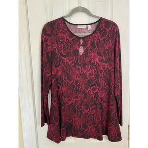 Susan Graver long medium blouse